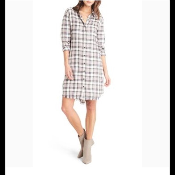 Michael Stars Dresses & Skirts - Michael Stars long sleeve plaid dress NWOT